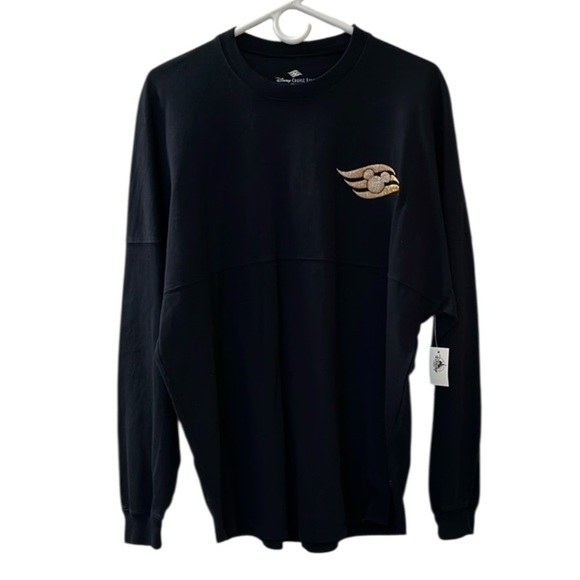 🆕 Disney Cruiseline Jersey Gold Glitter Puffed Graphics Size M - Picture 2 of 13